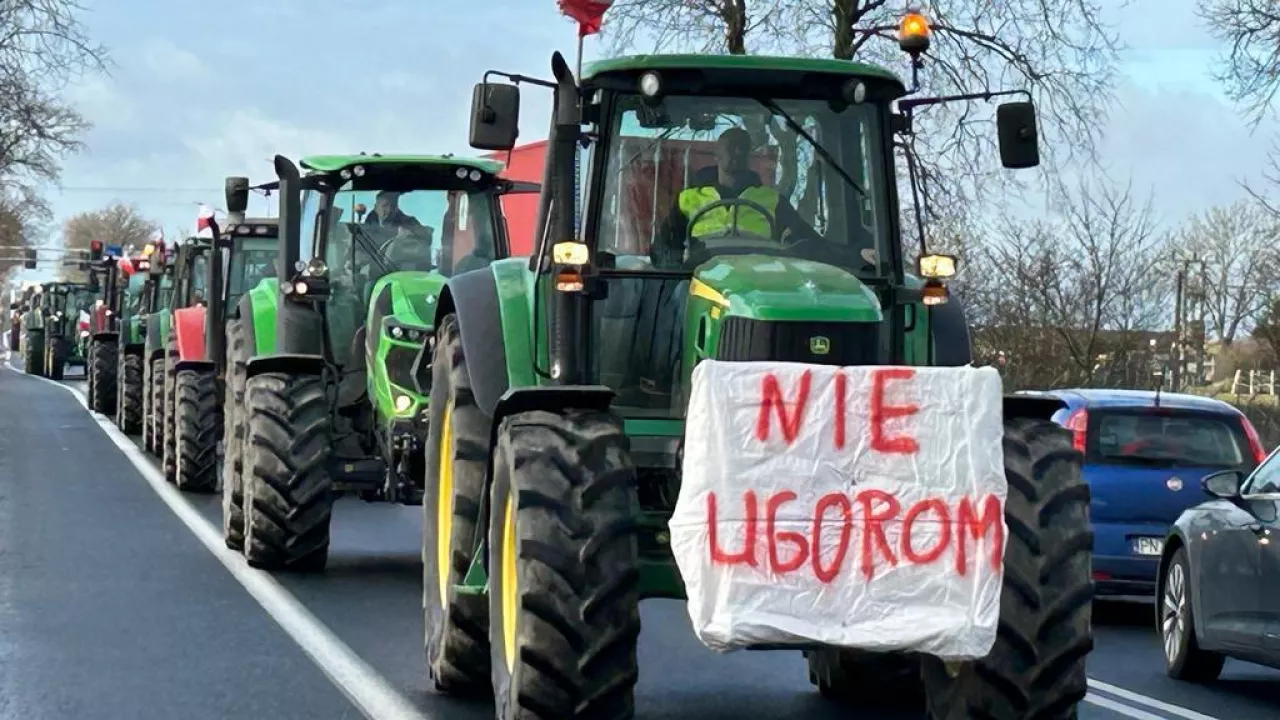 &lt;p&gt;Protest rolników w Sękowie w woj. wielkopolskim&lt;/p&gt;