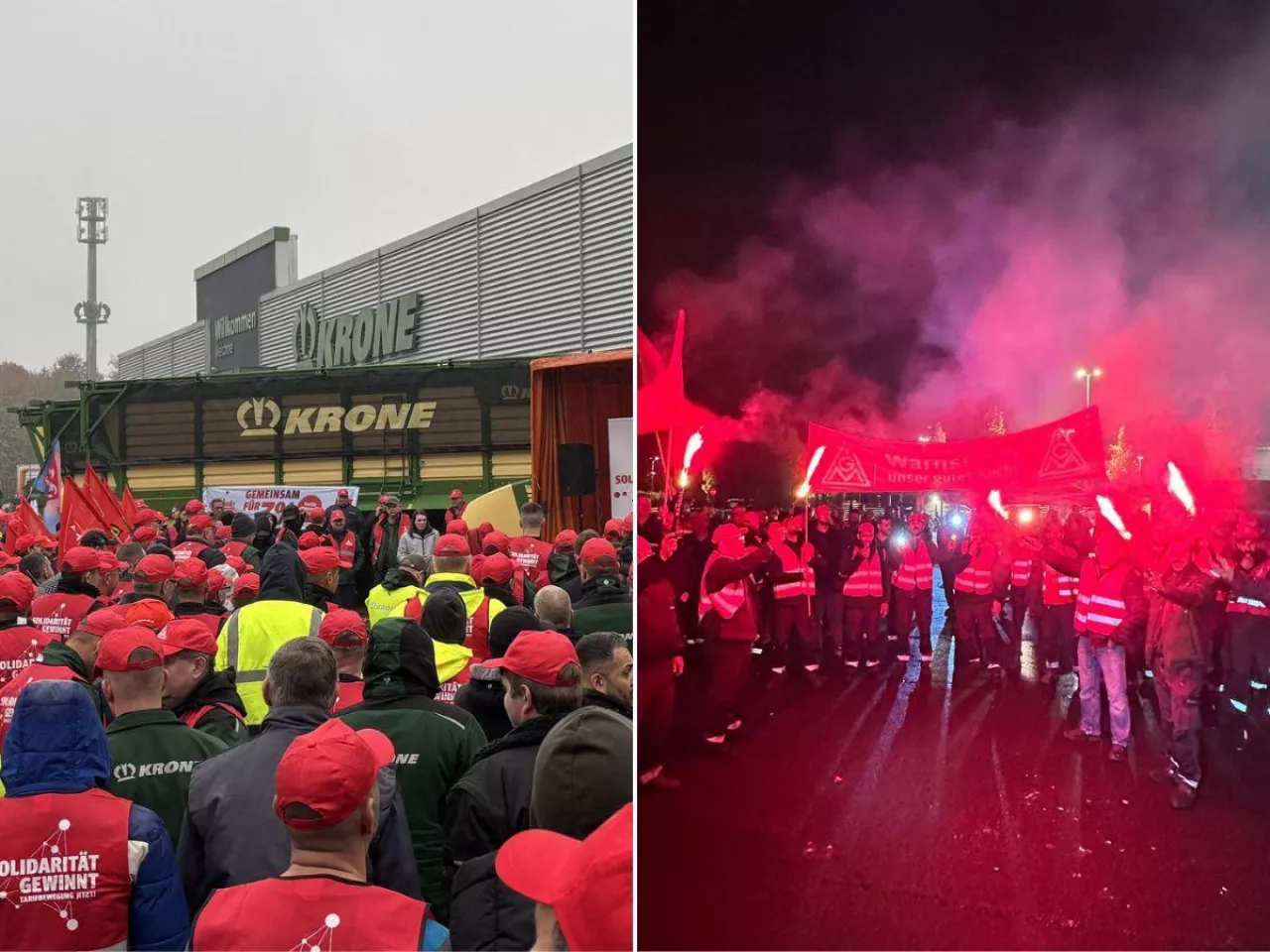 Protest u znanego producenta maszyn. W akcji wzięło udział 1500 osób