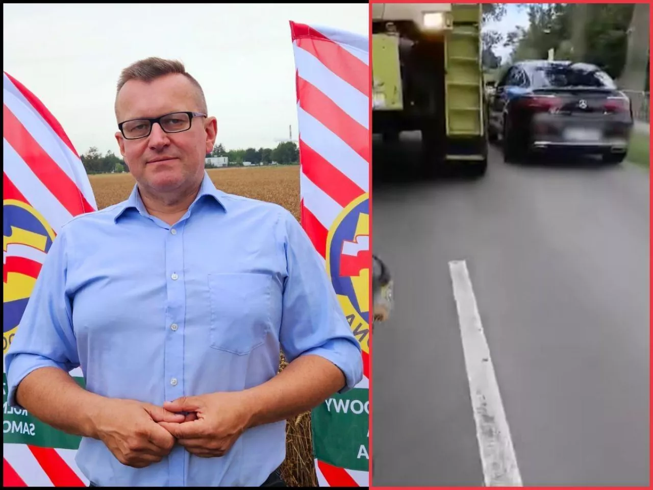 Furiat na drodze. Rolnik dostał gazem pieprzowym