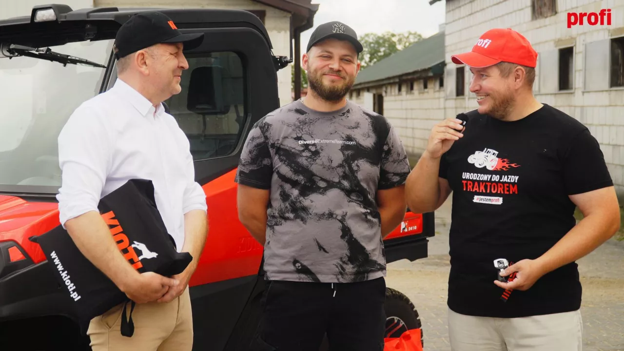 Mateusz Wojno wygrał pojazd użytkowy Kioti K9 w konkursie profi