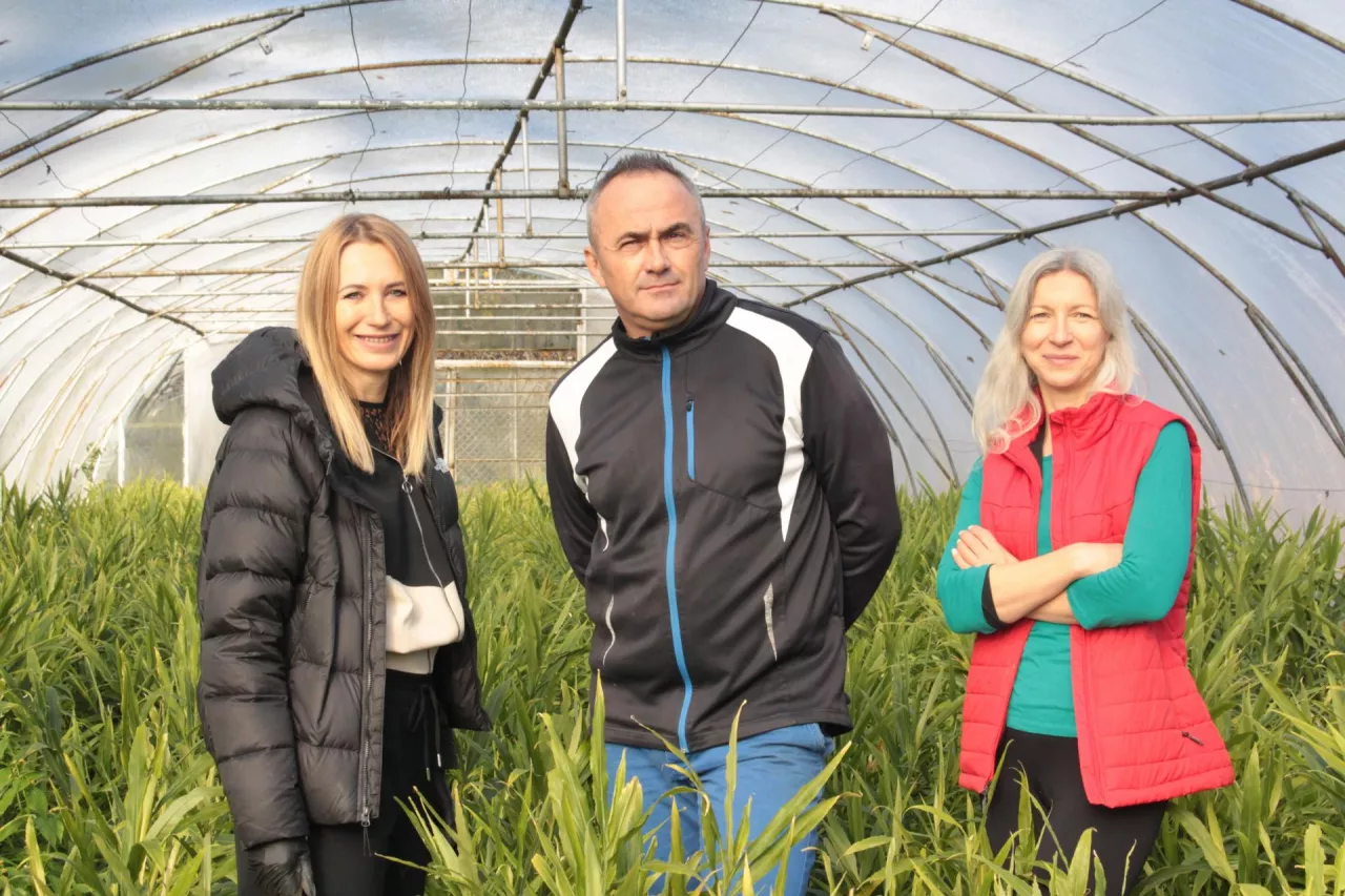 Prof. Joanna Kobus-Cisowska (po lewej), prof. Piotr Szulc i Barbara Majoch – właścicielka AgriSmart