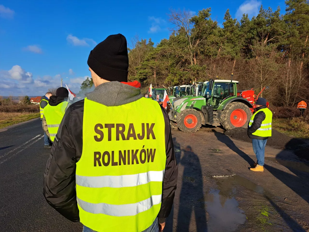 Protesty rolników w Annopolu i Kamieniu