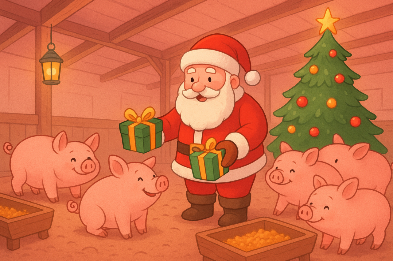 wesołych świąt - świnie
