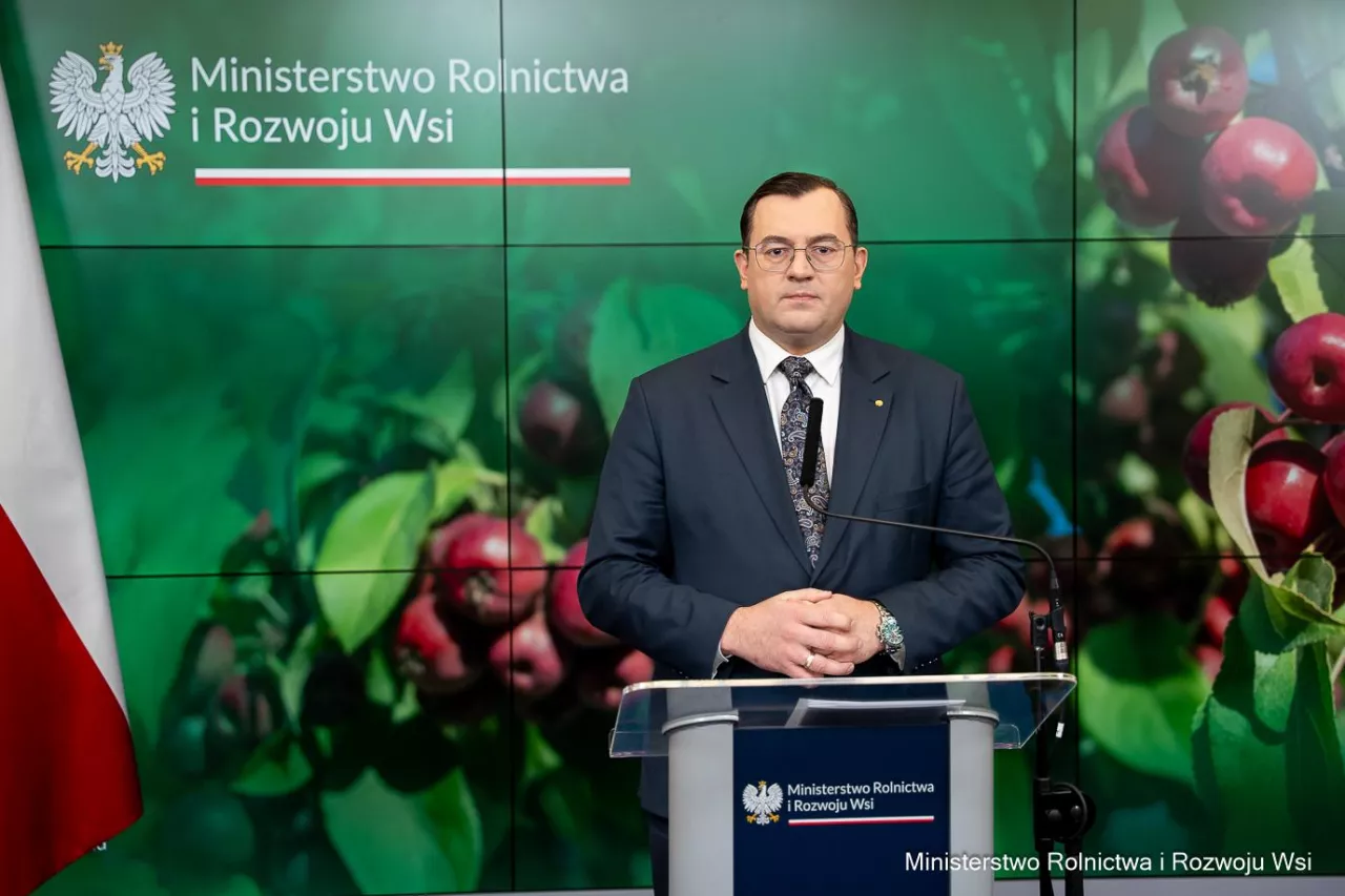 Stefan Krajewski, konferencja ministra rolnictwa, MRiRW 23.12.2025