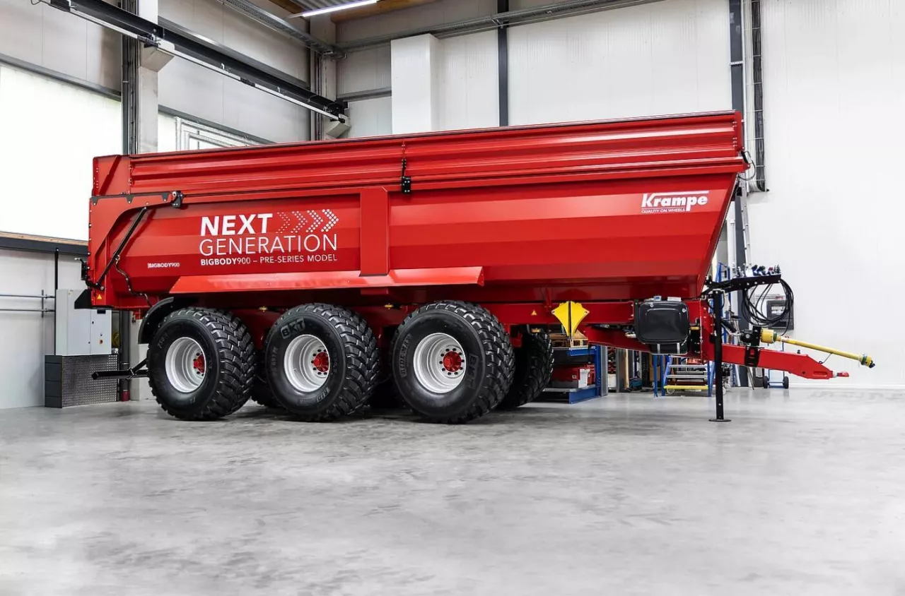 Nowa generacja przyczepy objętościowej Krampe Big Body.