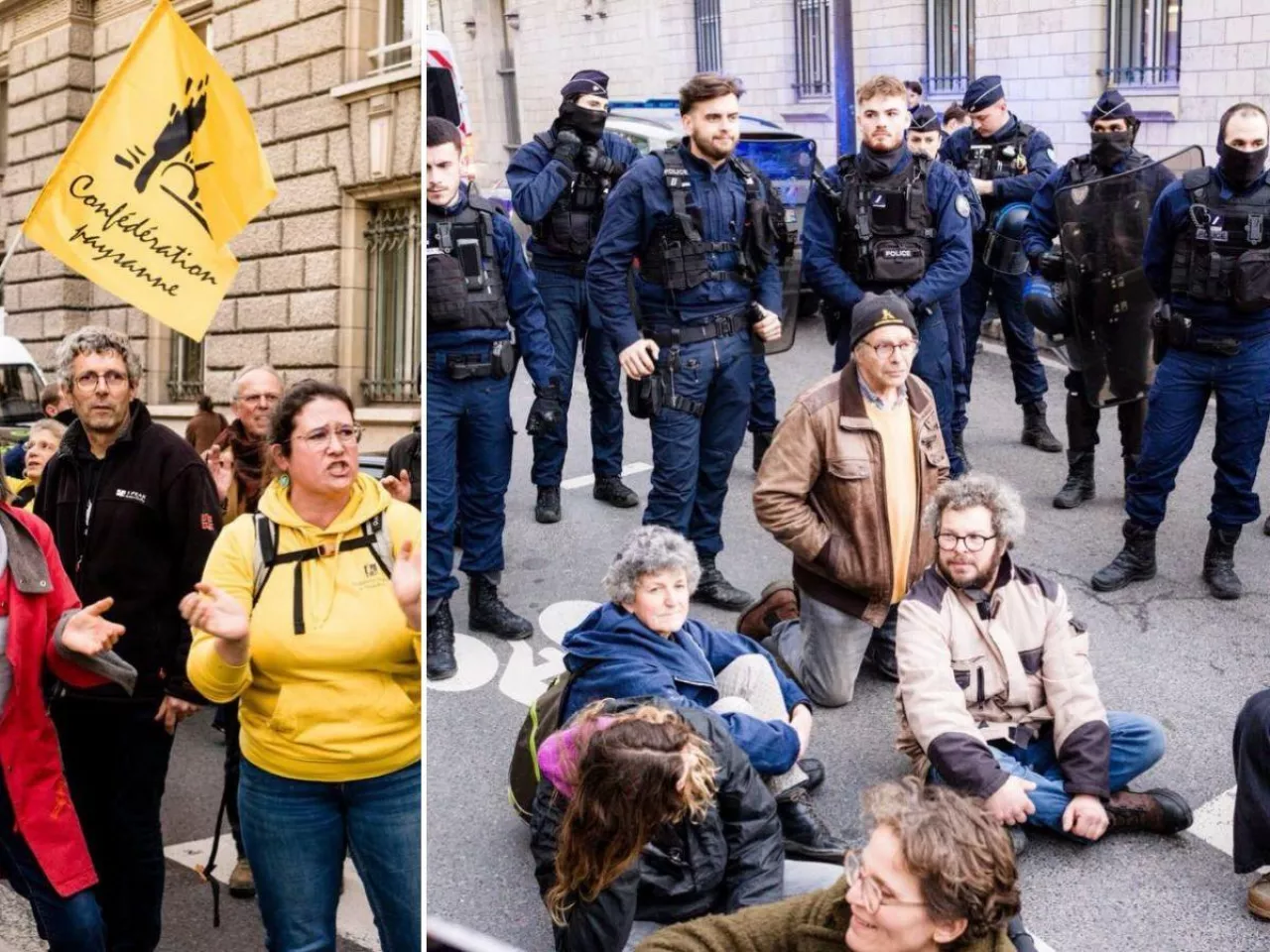 52 rolników aresztowanych po pokojowym proteście