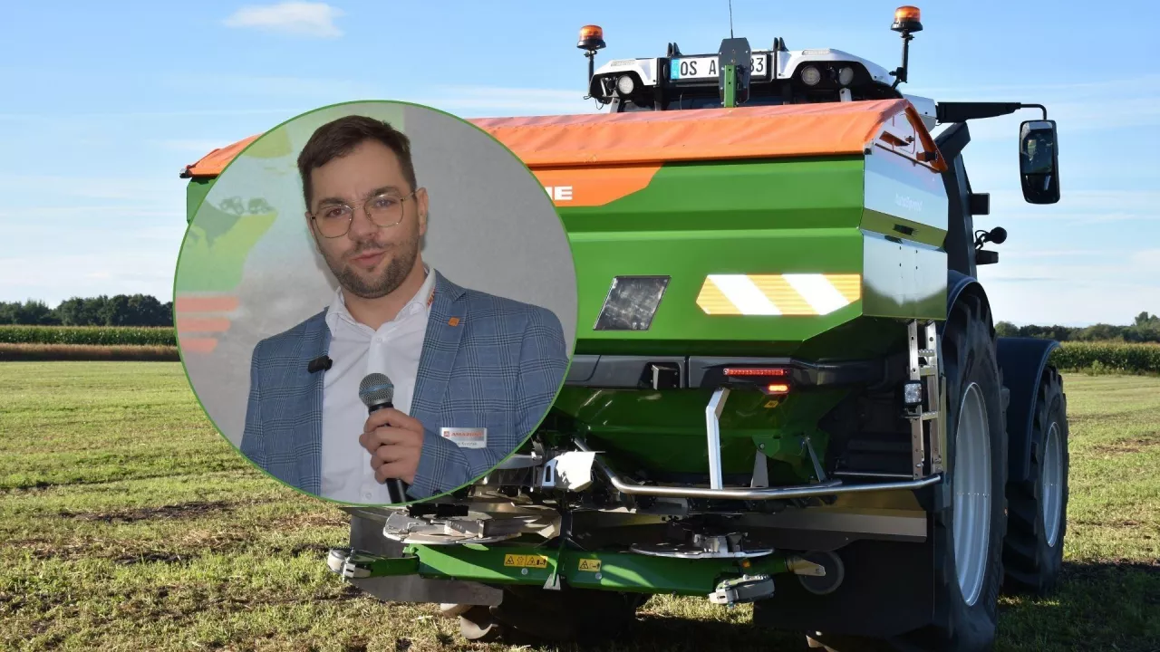 Marcin Kurzyński z firmy Amazone Polska prezentował nowości