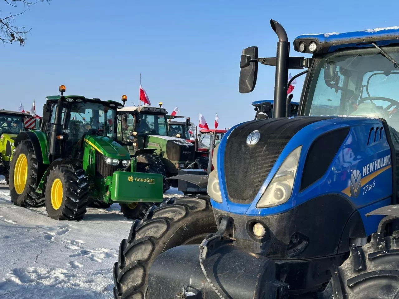 Lokalizacja nr.1 ul. Poznańska Protest Rolników, Warszawa 09.01.2026