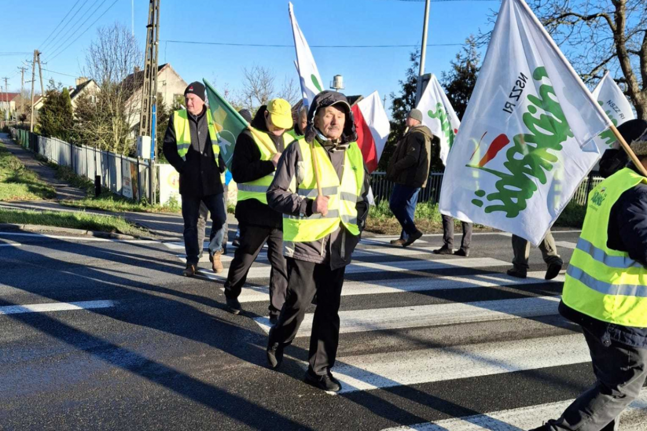 Protest rolników w Krąpieli