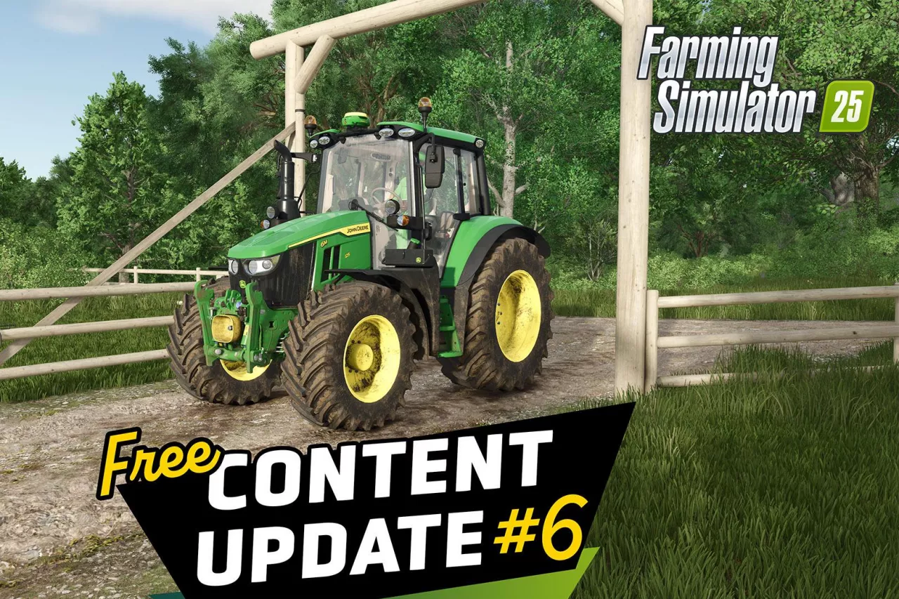 Giants Software wprowadza do Farming Simulator ciągniki John Deere 6M z ładowaczami czołowymi 623R i prasami rolującymi John Deere V452R.
