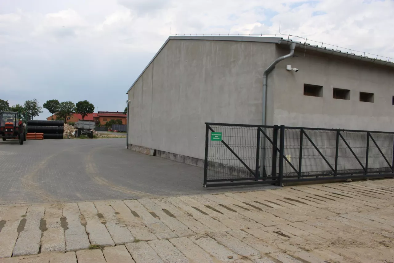 Budynek chlewni na terenie gospodarstwa