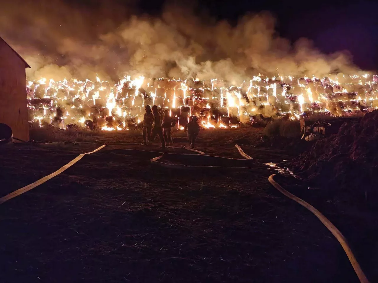 Pożar strawił cały zapas przeznacozny dla fermy kaczek