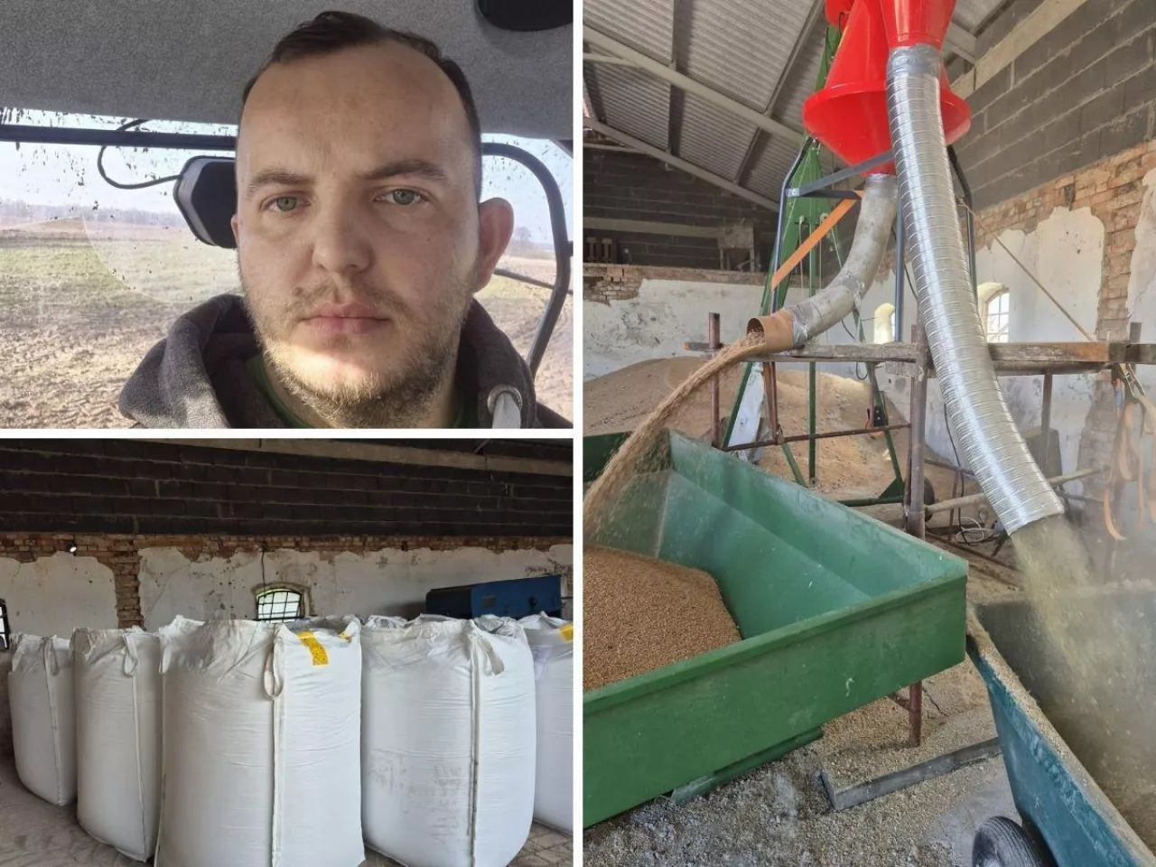 Grzegorz Połeć prowadzi gospodarstwo ekologiczne w okolicach Oleśnicy na Dolnym Śląsku. W tym roku zebrał m.in. pszenicę, żyto, owies i groch.